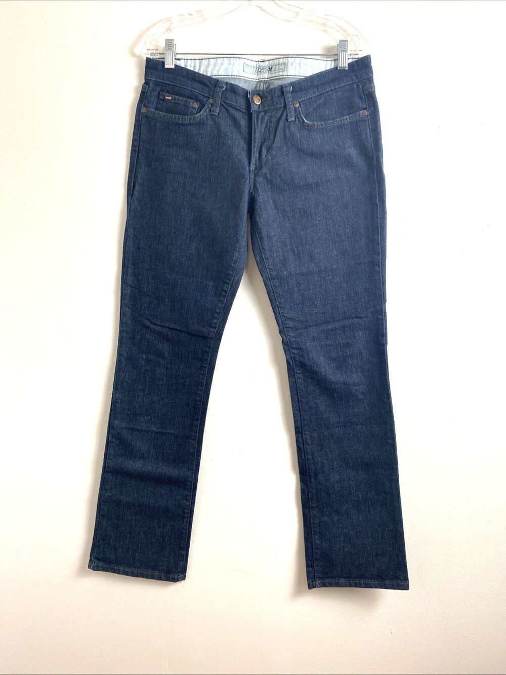 Joe's Jeans Women's Size 29 Blue Straight Leg Dark Wash Low Rise Denim Pockets